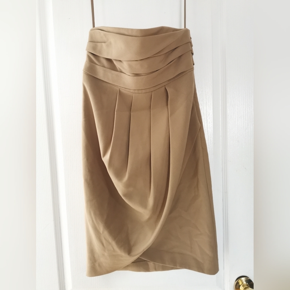 Hoss Intropia Strapless dress Beige size 38 european, Medium